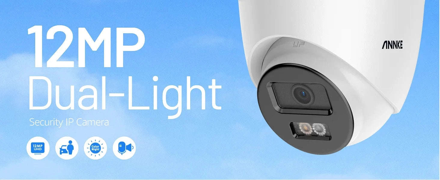 ANNKE 12MP Outdoor PoE Security Camera with Smart Dual Light-CZECH REPUBLIC
