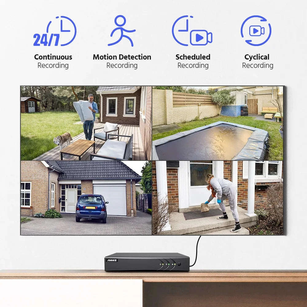 ANNKE 3K 5MP Lite 8CH DVR for HD CCTV Camera Systems-1T / spain