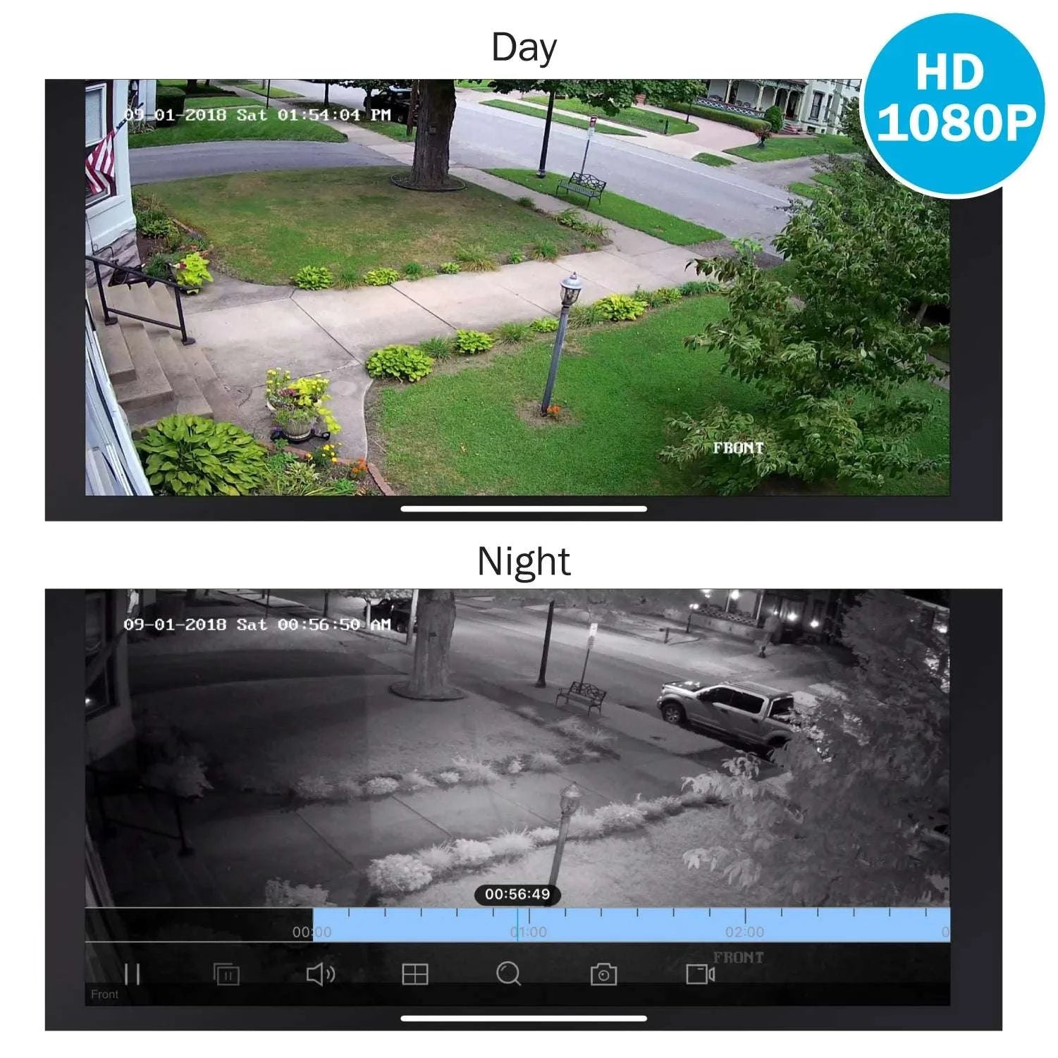 ANNKE 4 Camera 1080P CCTV Kit with Night Vision 30m IP66-4Pcs White / spain