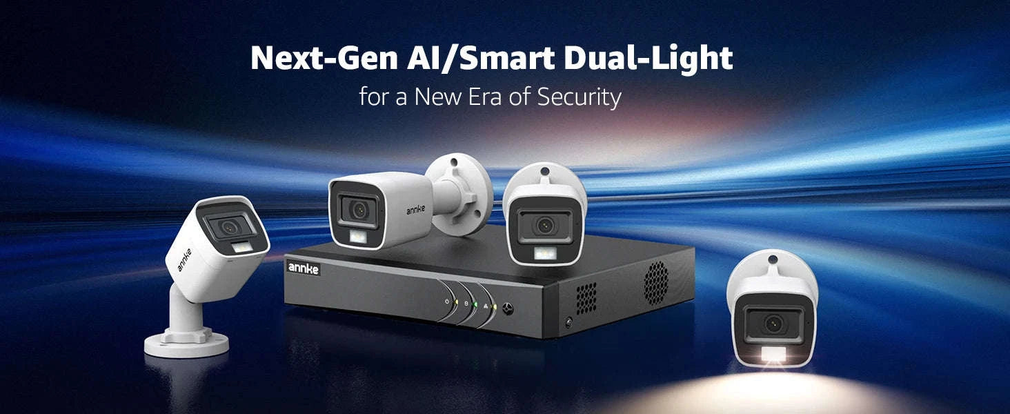 ANNKE 4-Camera 1080P Security Camera System with Human Detection-None / United Kingdom