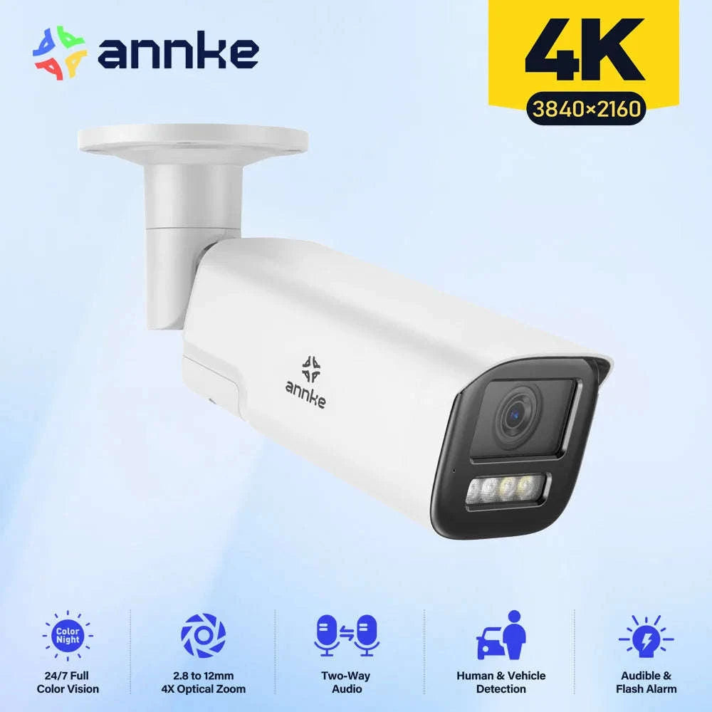 ANNKE 4K 8MP Outdoor Security Camera with 4X Zoom-1PC I91DE / United Kingdom