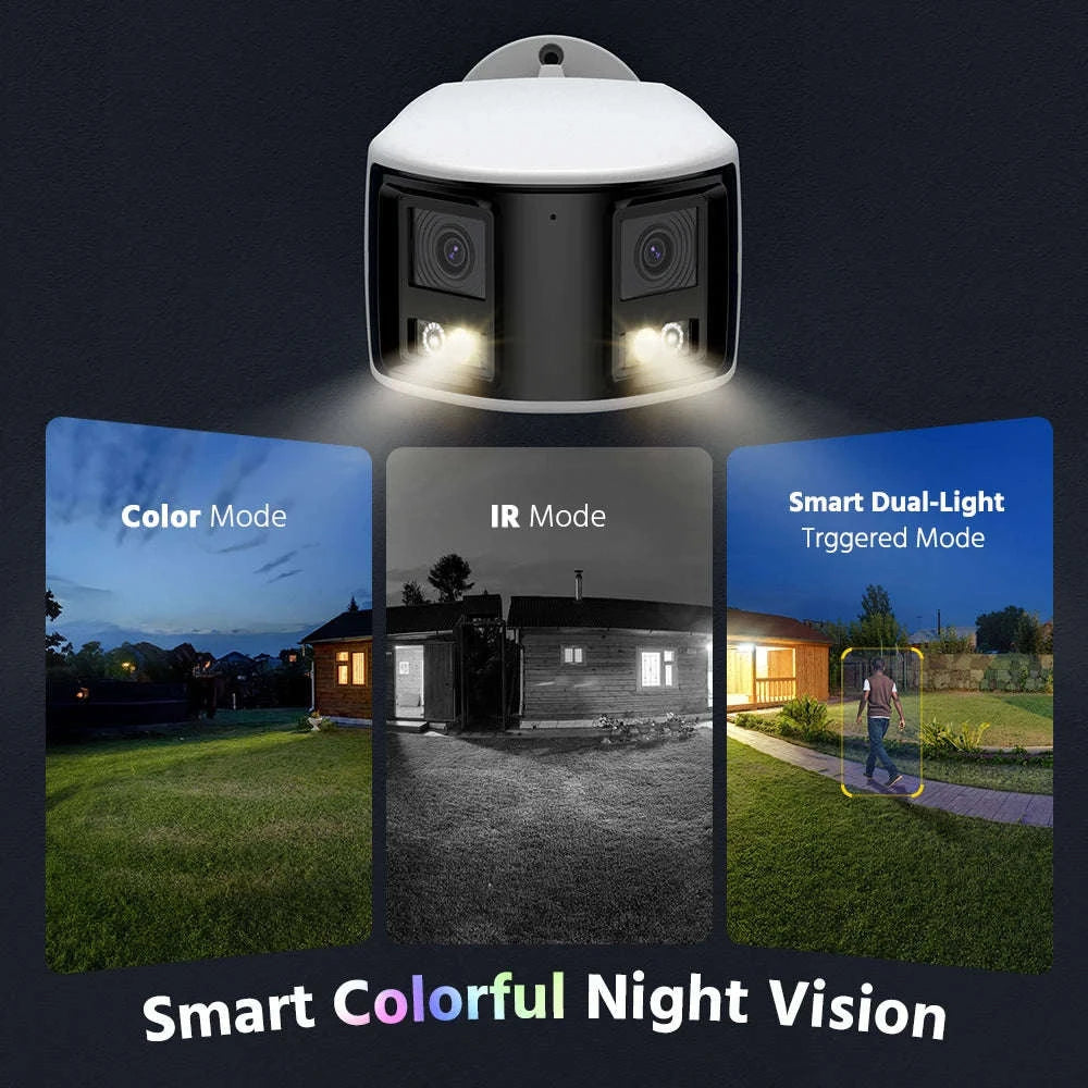 ANNKE 4K 8MP PoE Dual Lens 180° Outdoor Surveillance Camera-United Kingdom