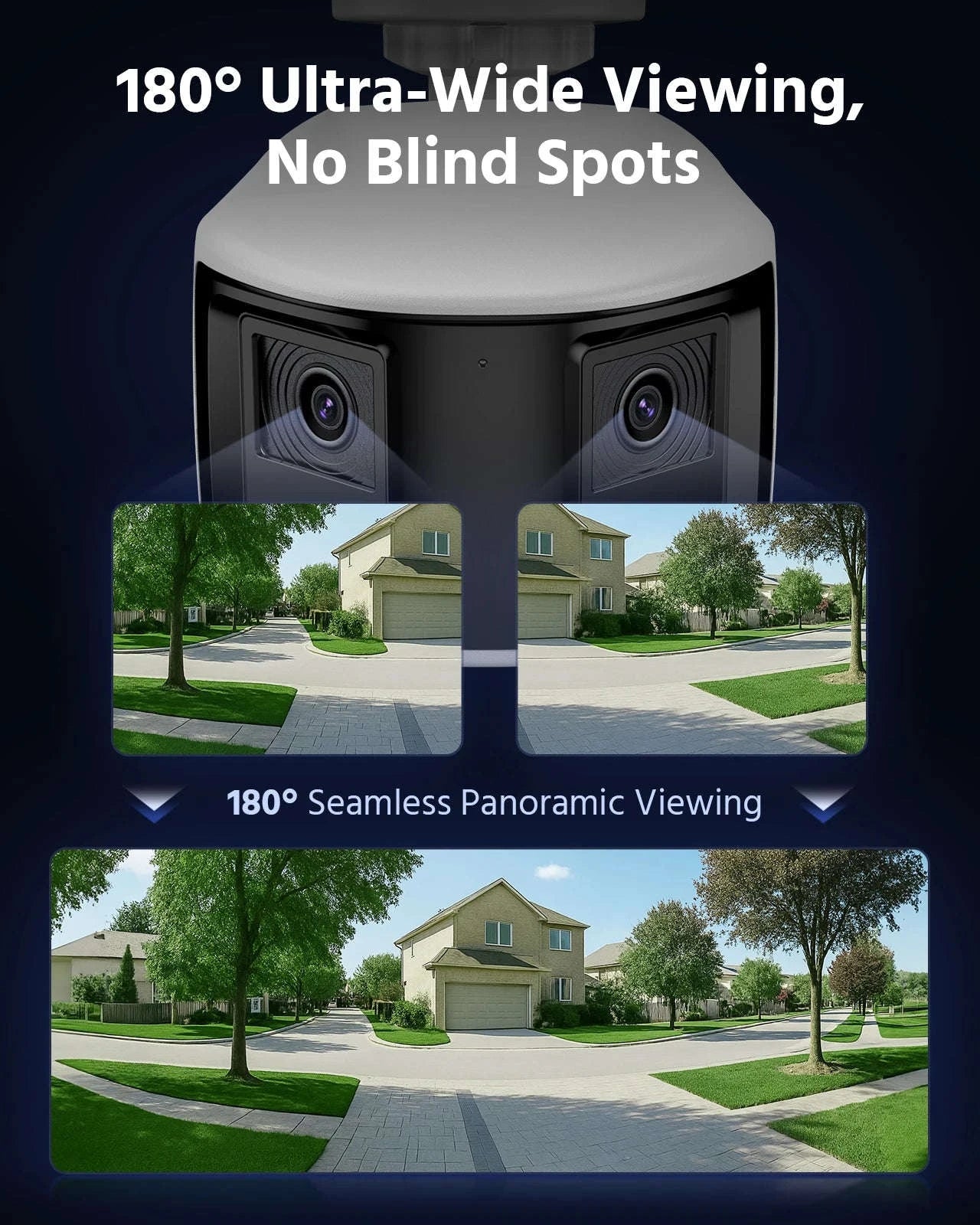 ANNKE 4K 8MP PoE Dual Lens 180° Outdoor Surveillance Camera-United Kingdom