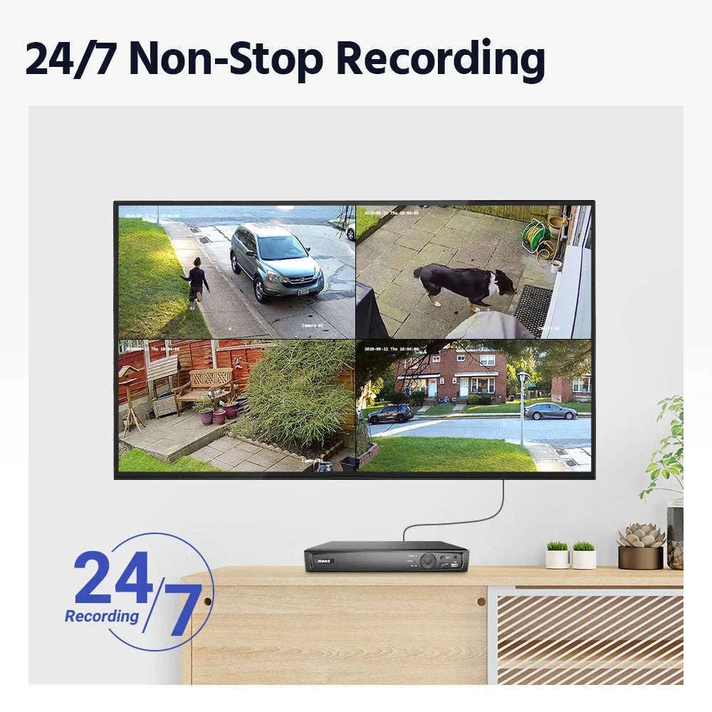 ANNKE 4K 8MP PoE Security Camera Kit with 8CH NVR-United States / 1T