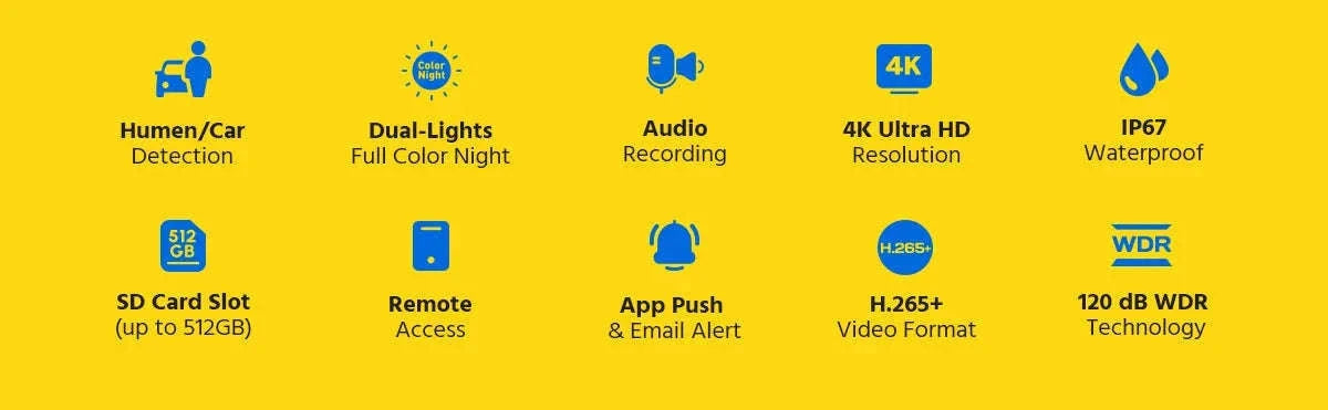 ANNKE 4K PoE NVR Security Camera System with Audio-8pcs cameras / CZECH REPUBLIC / 2T