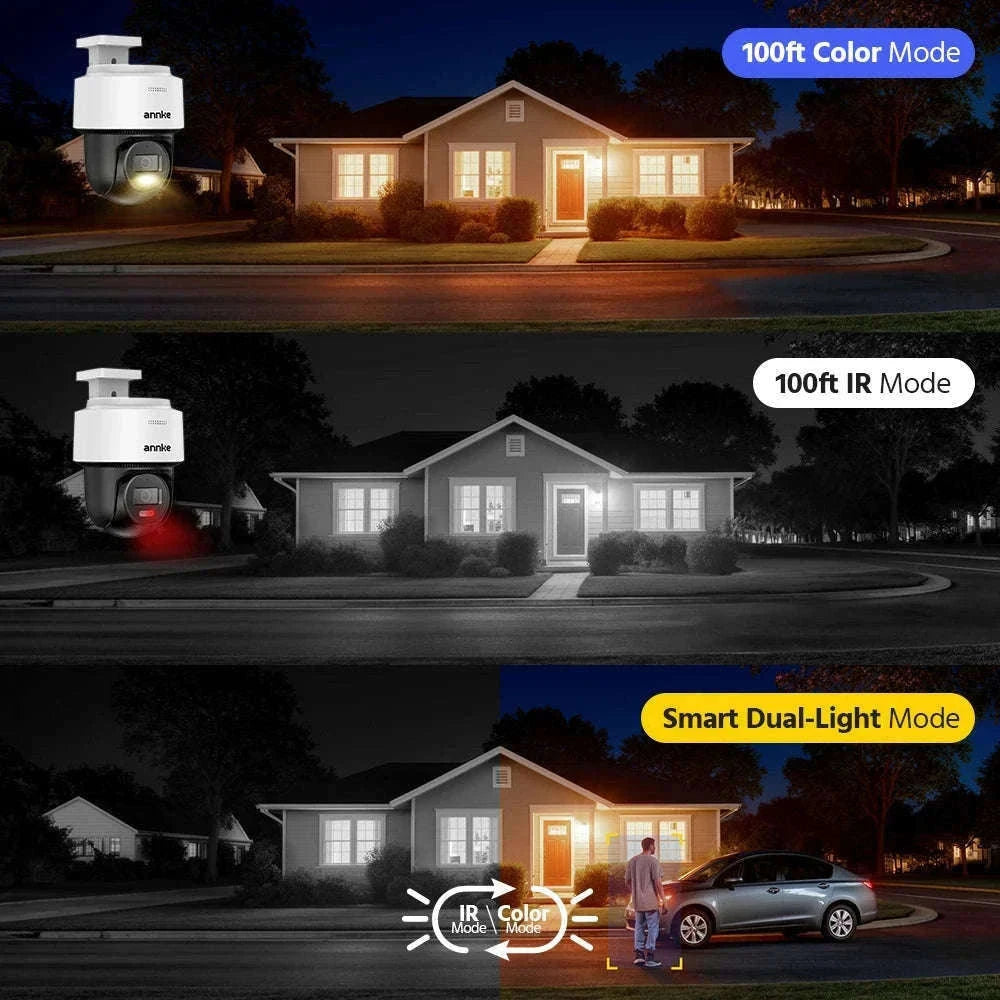 ANNKE 4K PoE PT Security Camera with Color Night Vision-CZECH REPUBLIC
