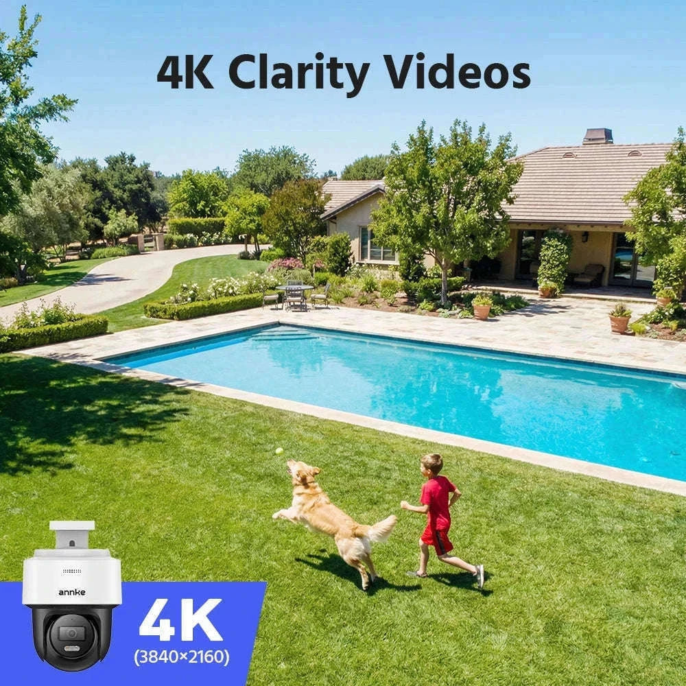 ANNKE 4K PoE PT Security Camera with Color Night Vision-CZECH REPUBLIC