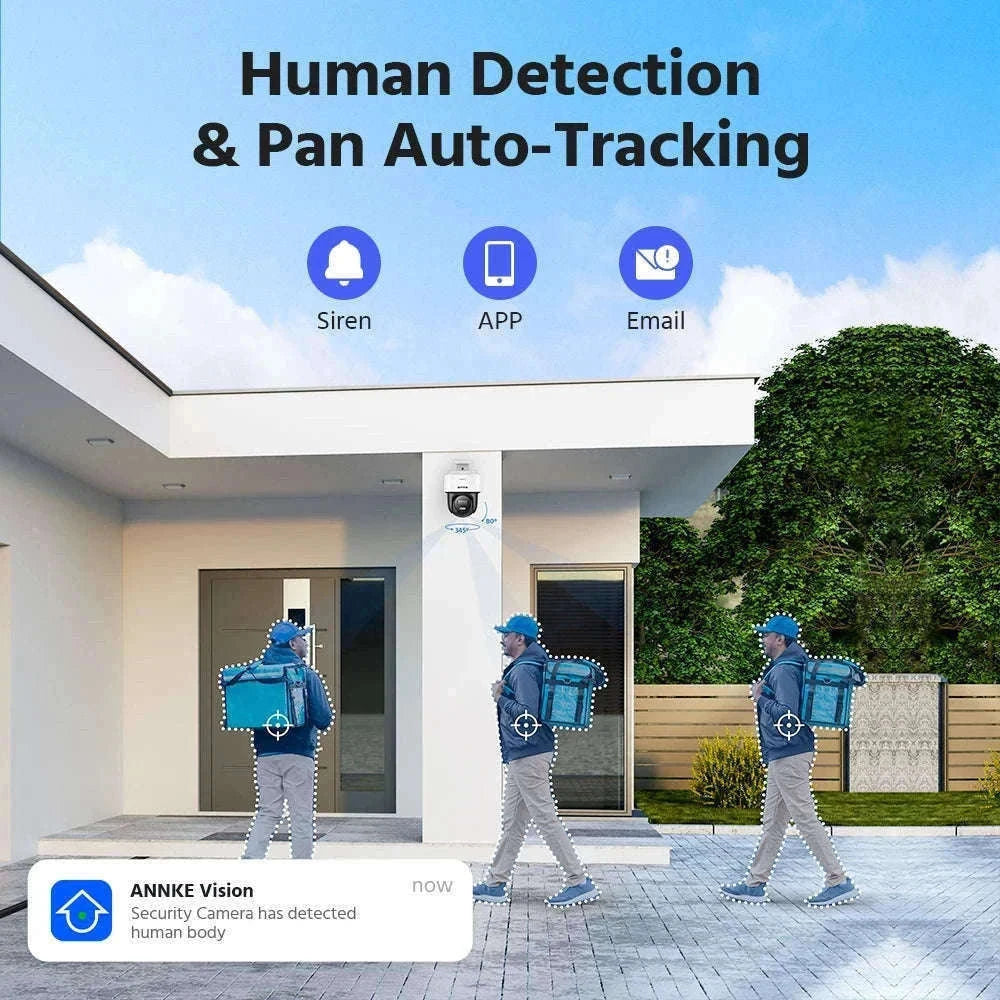 ANNKE 4K PoE PT Security Camera with Color Night Vision-CZECH REPUBLIC