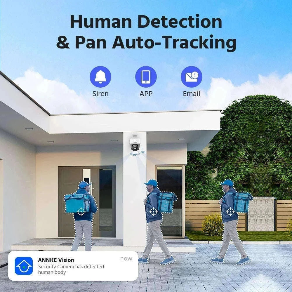 ANNKE 4K PoE PT Security Camera with Color Night Vision-CZECH REPUBLIC
