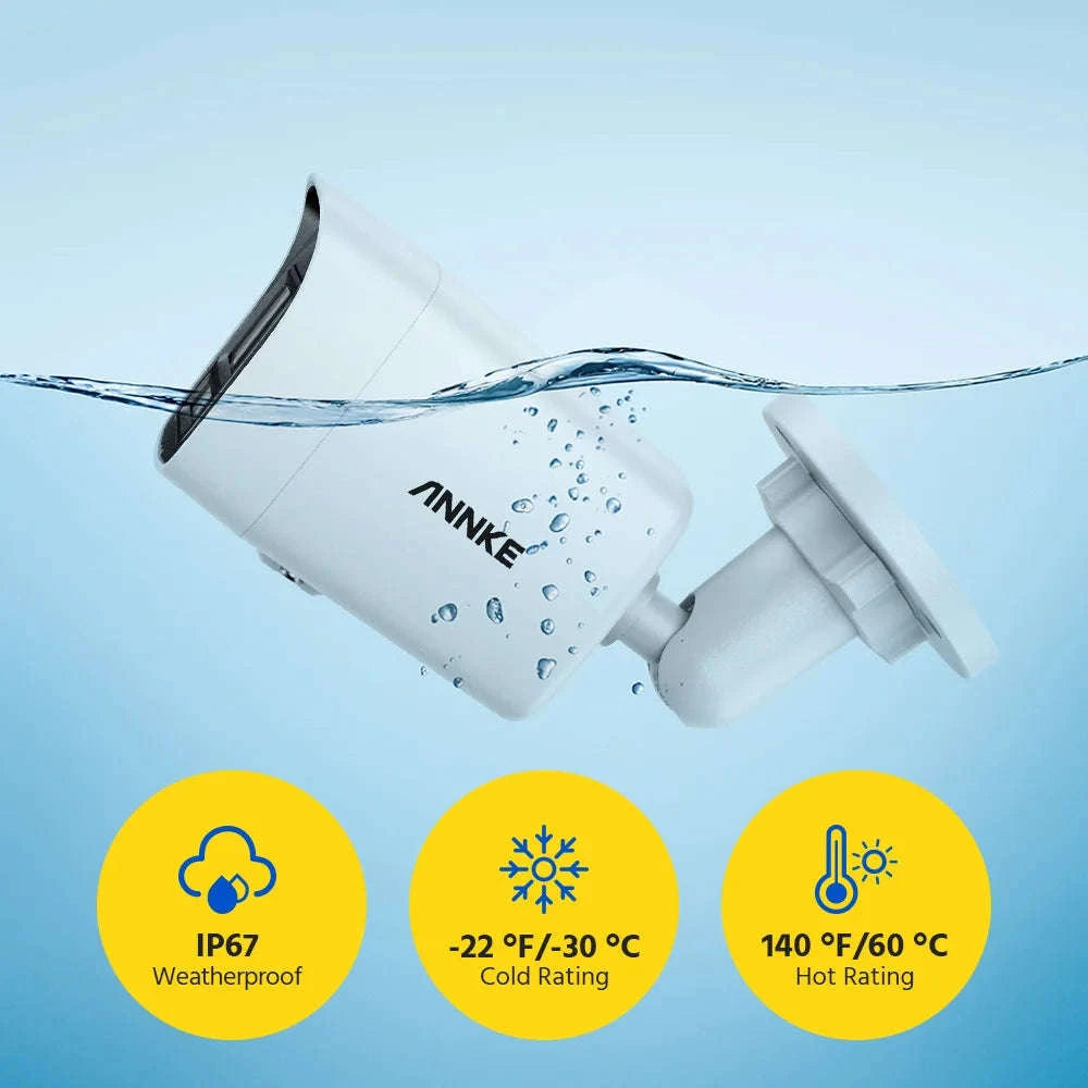 ANNKE 4K Weatherproof Bullet IP Camera with Human Detection-United Kingdom