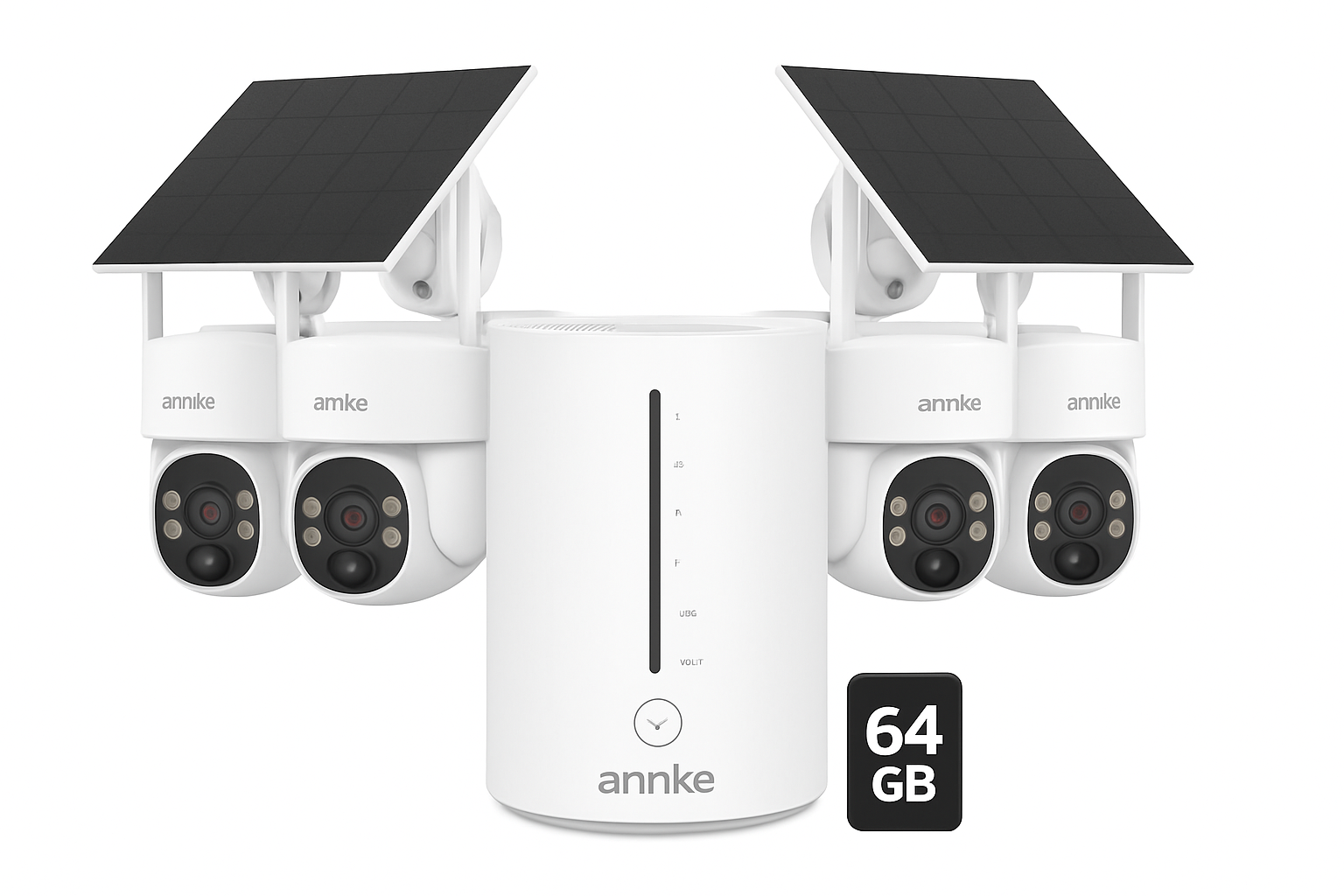 ANNKE 4MP Wireless Security Camera System with Solar Power