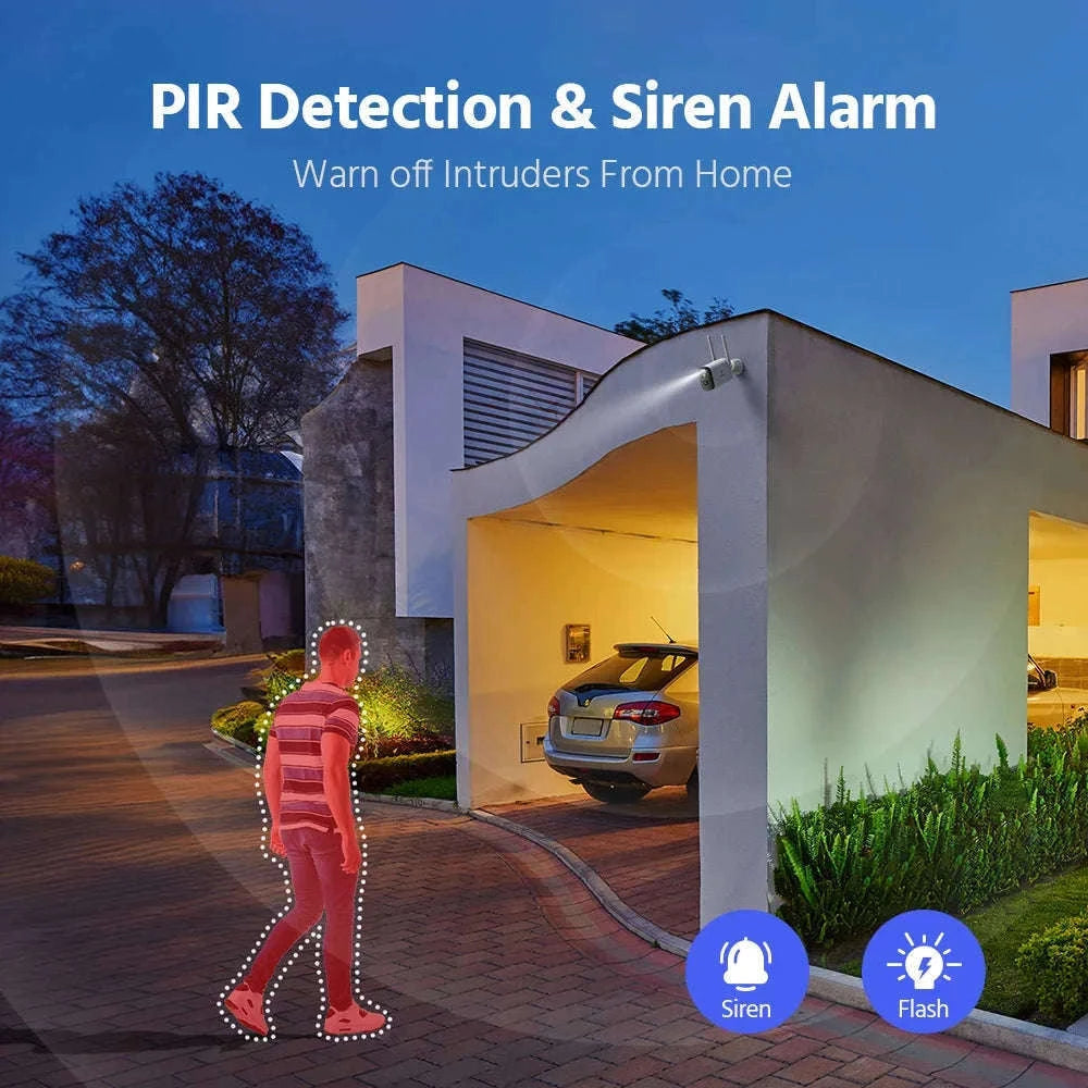 ANNKE 4MP Solar Wireless Outdoor Security Camera with Color Night Vision-spain