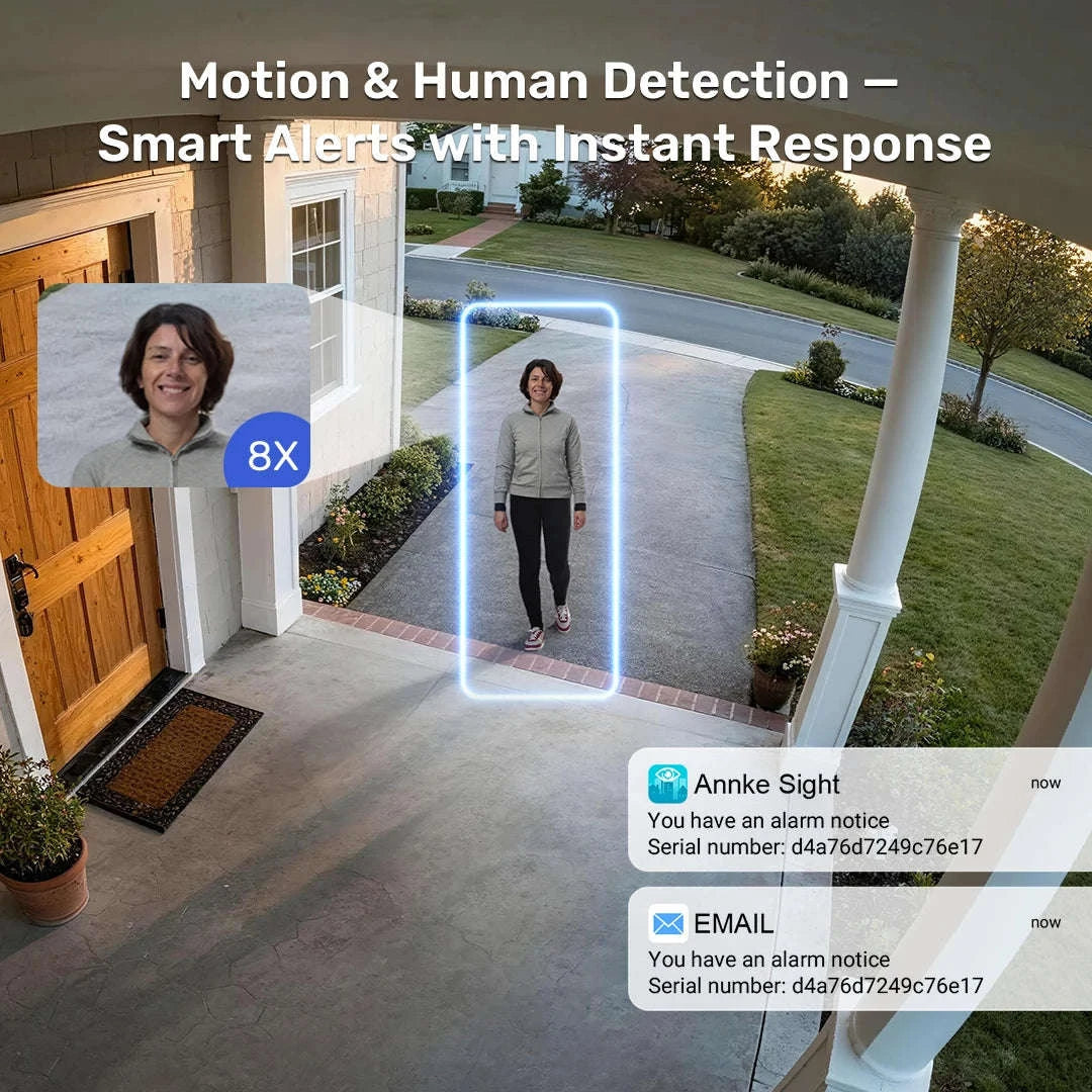 ANNKE 4MP WiFi Dual Lens Security Camera System Kit-No HDD / United States