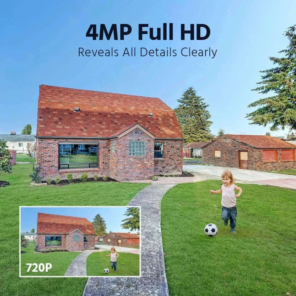 ANNKE 4MP Wireless CCTV Security System with 7" Monitor-spain