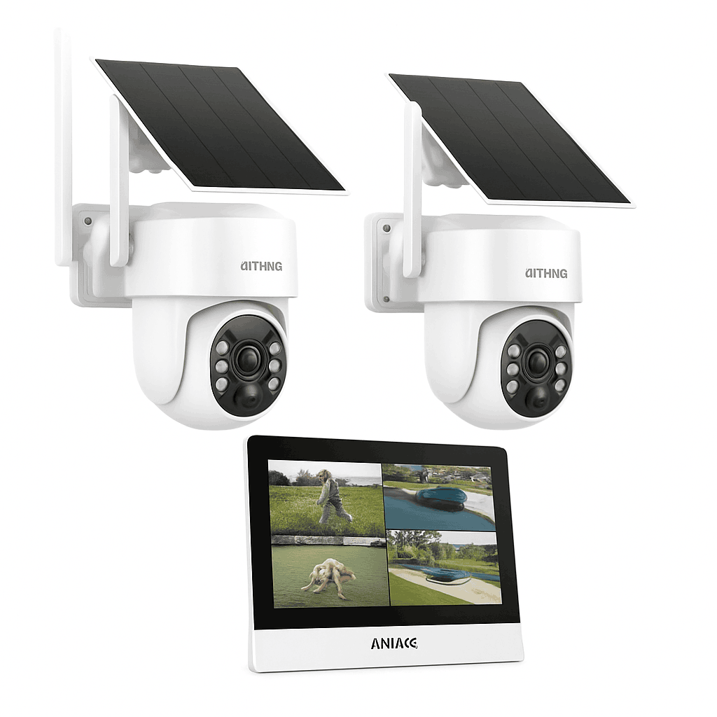 ANNKE 4MP Wireless CCTV Security System with 7" Monitor-spain