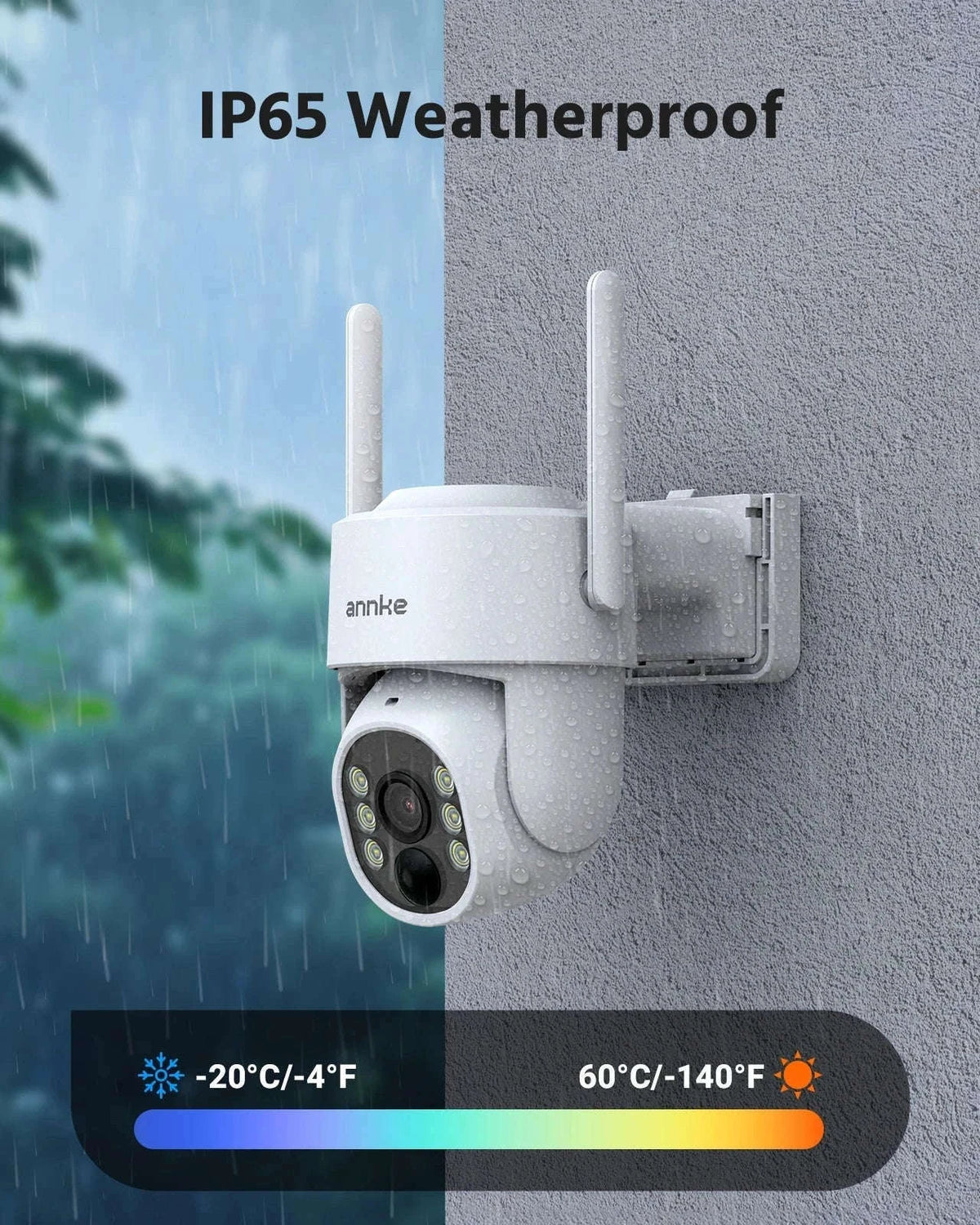 ANNKE 4MP Wireless Security Camera System with Solar Power-No SD Card / United States
