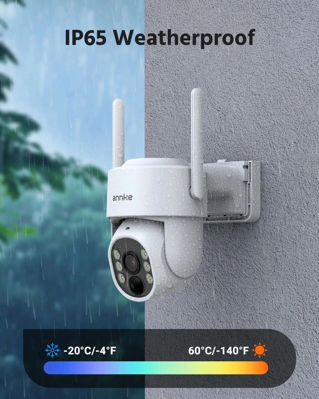 ANNKE 4MP Wireless Security Camera System with Solar Power-No SD Card / United States