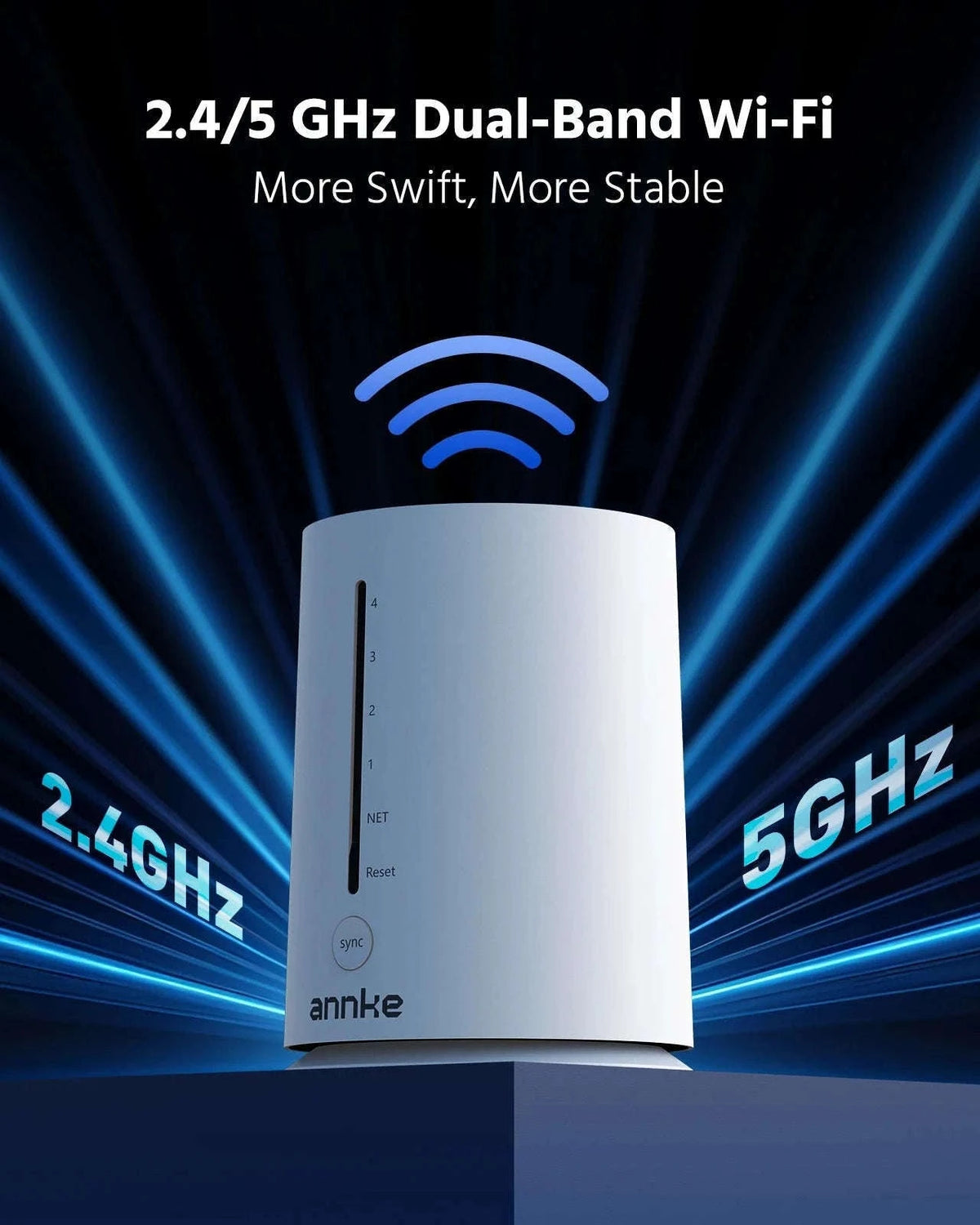 ANNKE 4MP Wireless Solar WiFi Security Camera System, 4 Pack-No Card / CZECH REPUBLIC