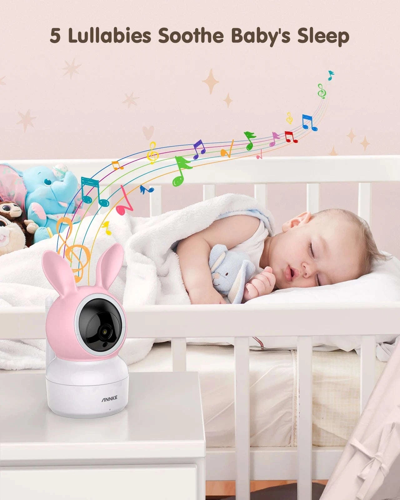 ANNKE 5" Wireless Baby Monitor with Night Vision and Audio-United Kingdom
