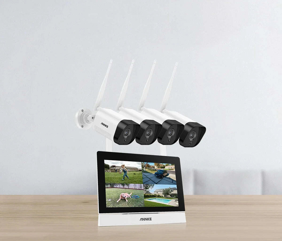 ANNKE 5MP Wireless NVR CCTV System with 7" Touch Monitor-CZECH REPUBLIC