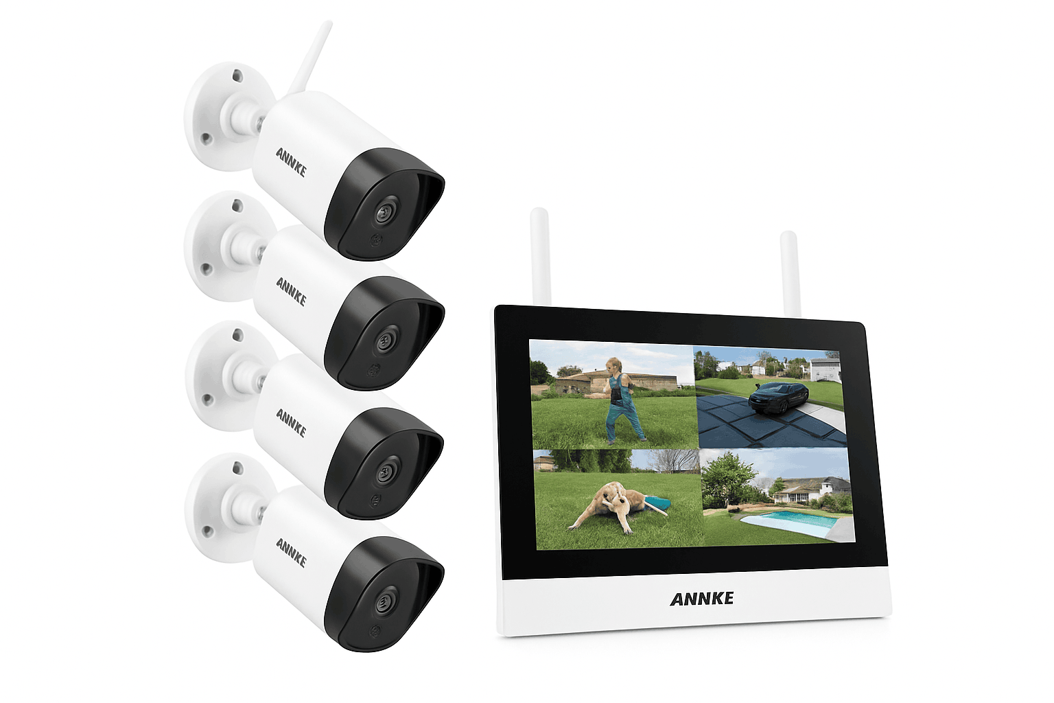ANNKE 5MP Wireless NVR CCTV System with 7" Touch Monitor-CZECH REPUBLIC