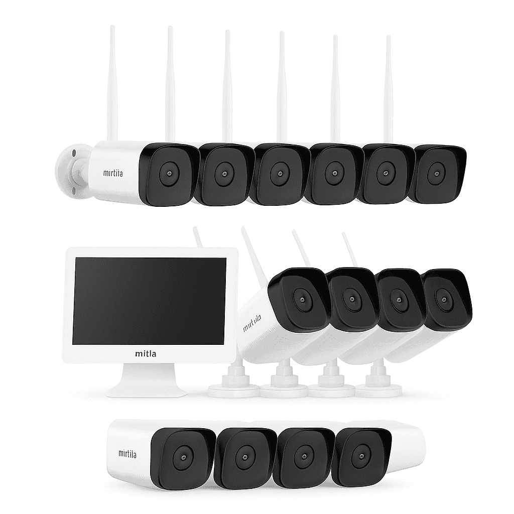ANNKE 5MP Wireless Security Camera Kit with 12-inch Monitor-With 6pcs cam / CZECH REPUBLIC
