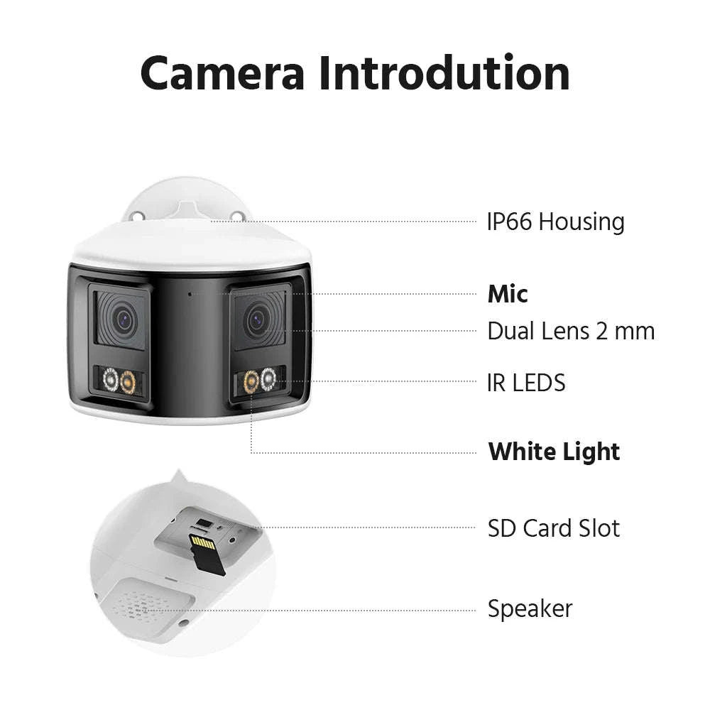 ANNKE 6MP Dual Lens 180° Wide View Outdoor Security Camera-6MP Camera I51DX / CZECH REPUBLIC