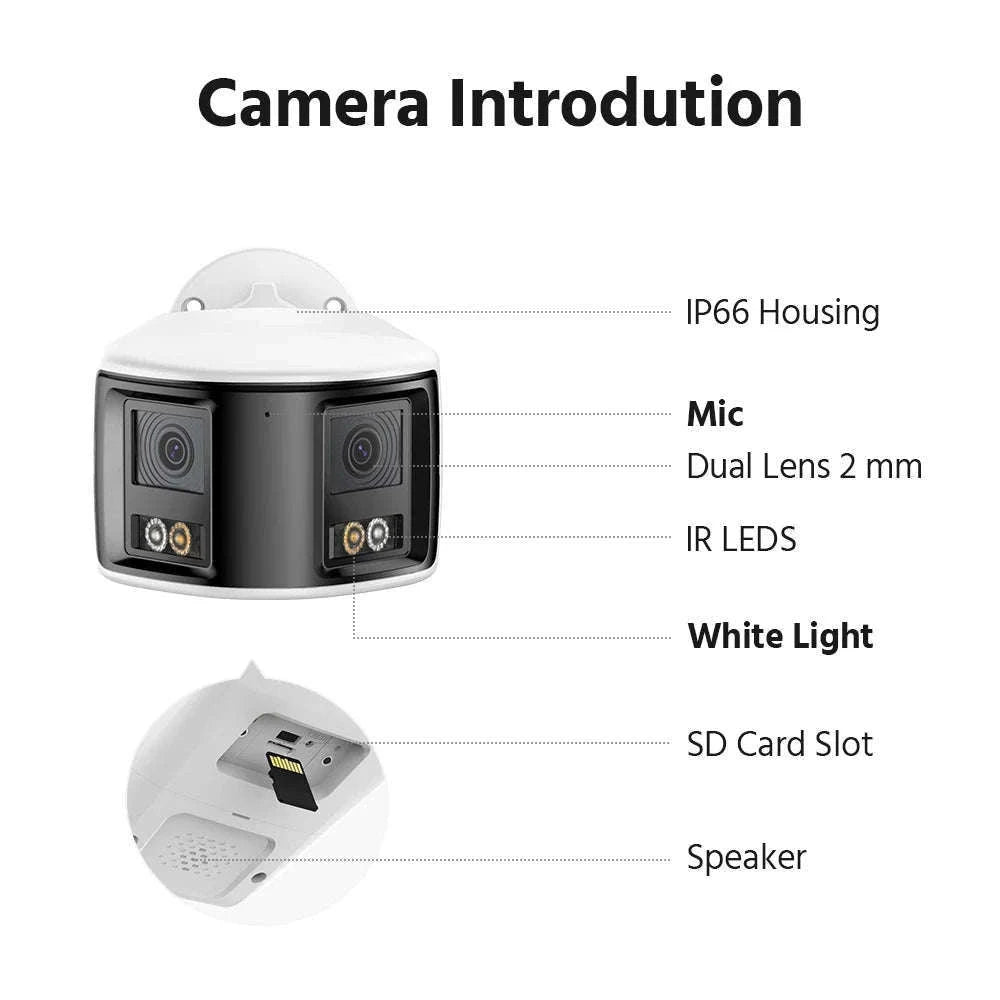 ANNKE 6MP Dual Lens 180° Wide View Outdoor Security Camera-6MP Camera I51DX / CZECH REPUBLIC