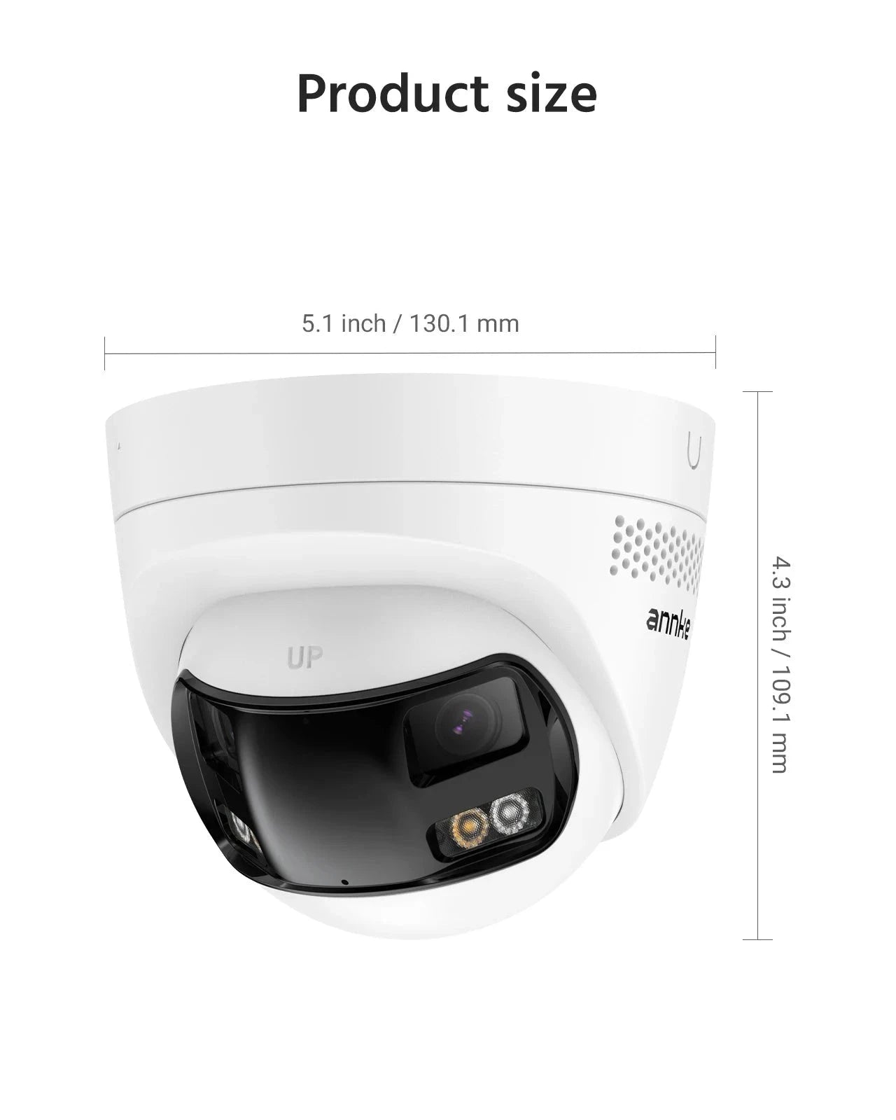 ANNKE 6MP Dual Lens 180° Wide View Outdoor Security Camera-6MP Camera I51DX / CZECH REPUBLIC