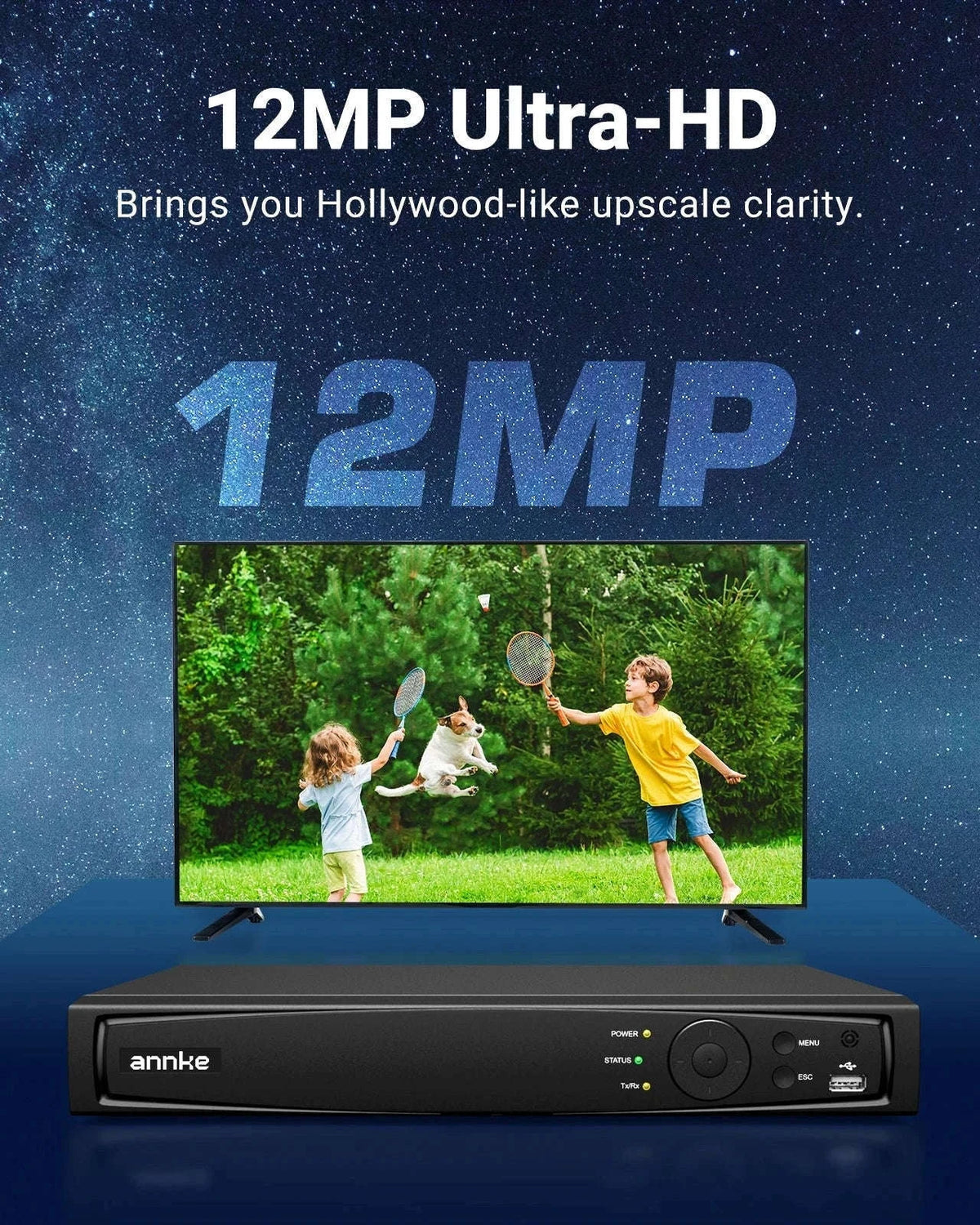 ANNKE 8-Channel 12MP PoE NVR for IP Camera Security-CZECH REPUBLIC / 2T