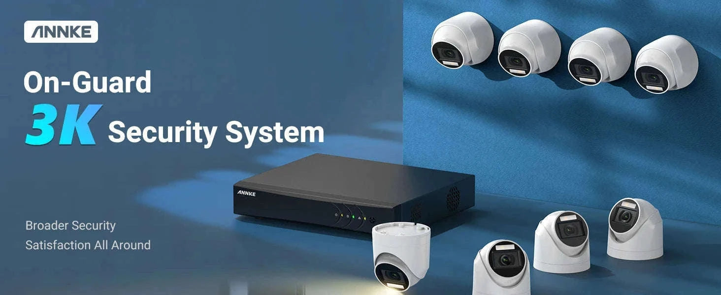 ANNKE 8CH 5MP Home Security Camera System with 8 Dome Cameras-1T / CZECH REPUBLIC