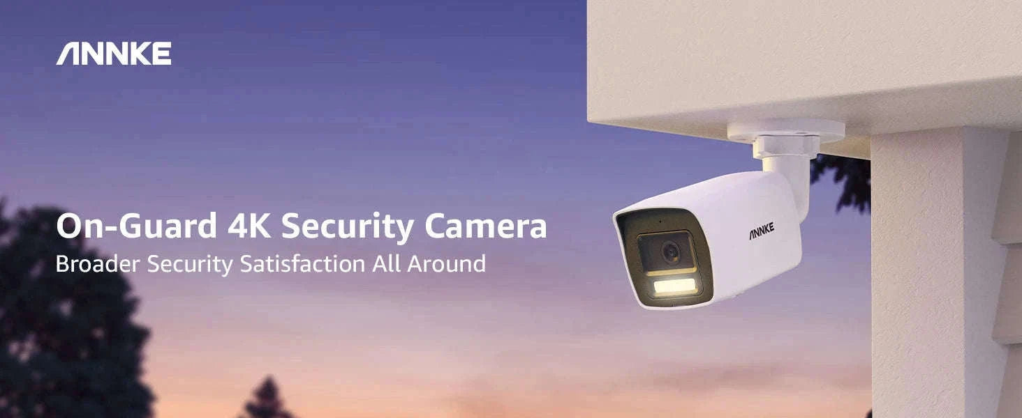 ANNKE 8MP 4K PoE Bullet Security Camera with Human Detection-I91DL / United States