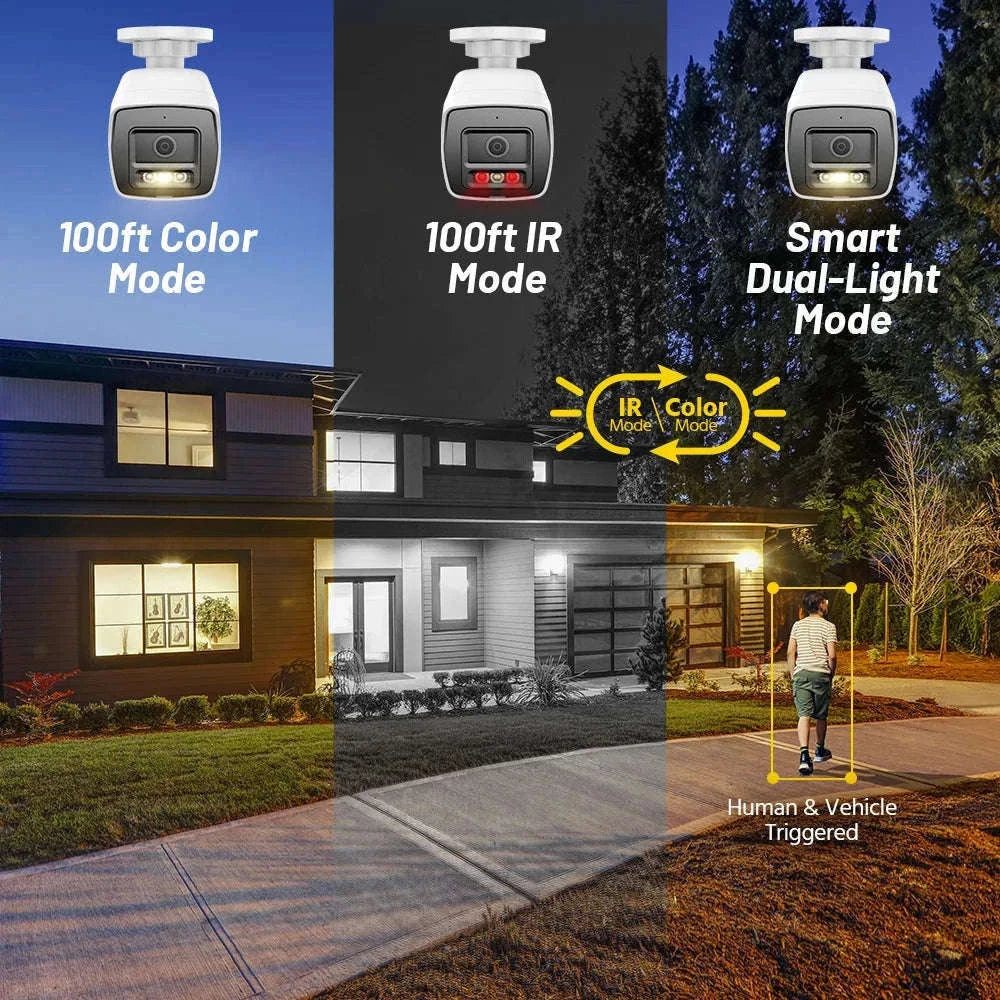 ANNKE 8MP 4K PoE Bullet Security Camera with Human Detection-I91DL / United States