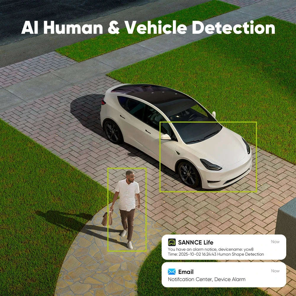 ANNKE 8MP 4K PoE Security Camera System with AI Detection-2PCS CAM / None / United States