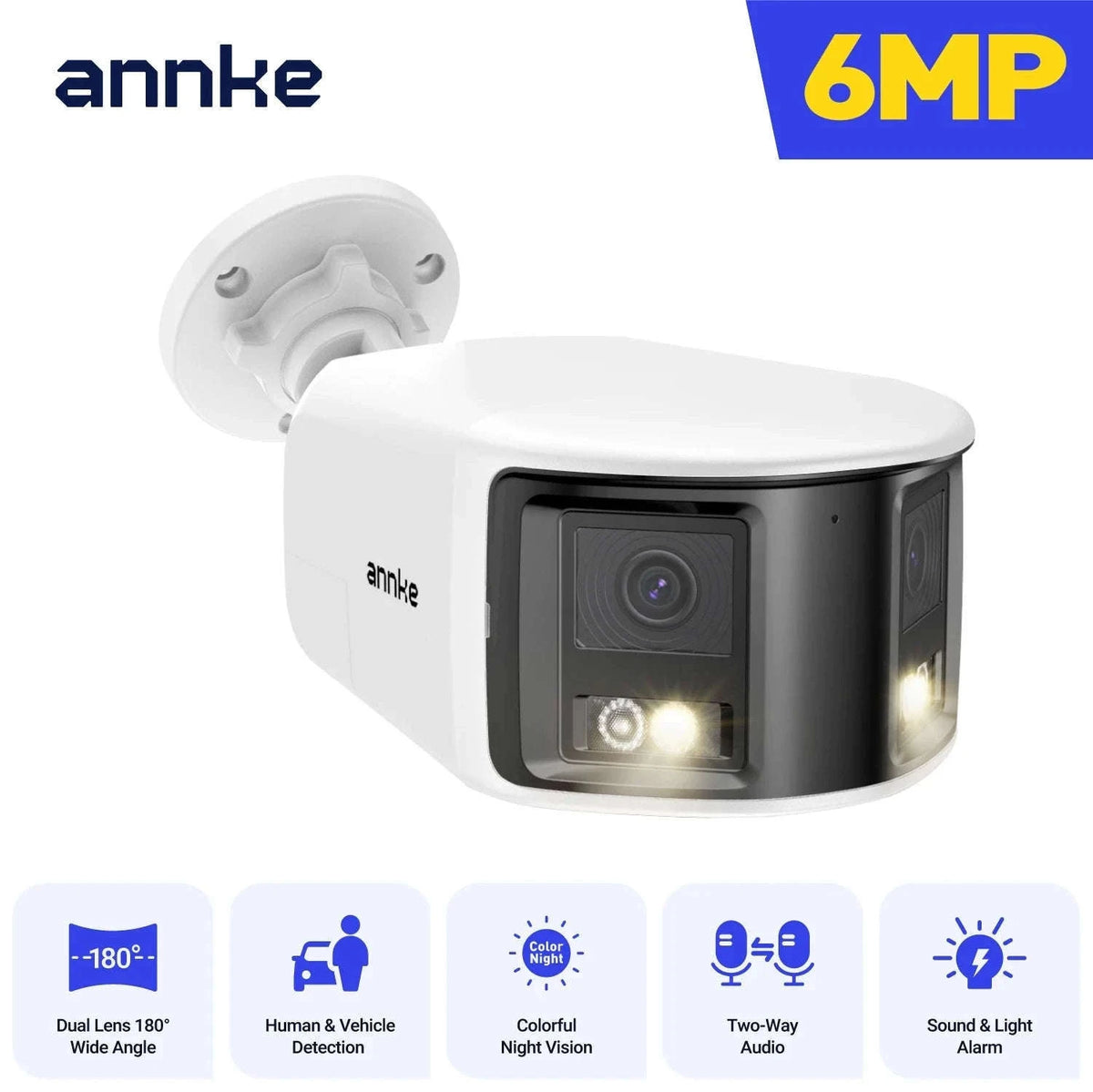 ANNKE 8MP Dual Lens 180° Outdoor PoE Security Camera-I91DW / CZECH REPUBLIC