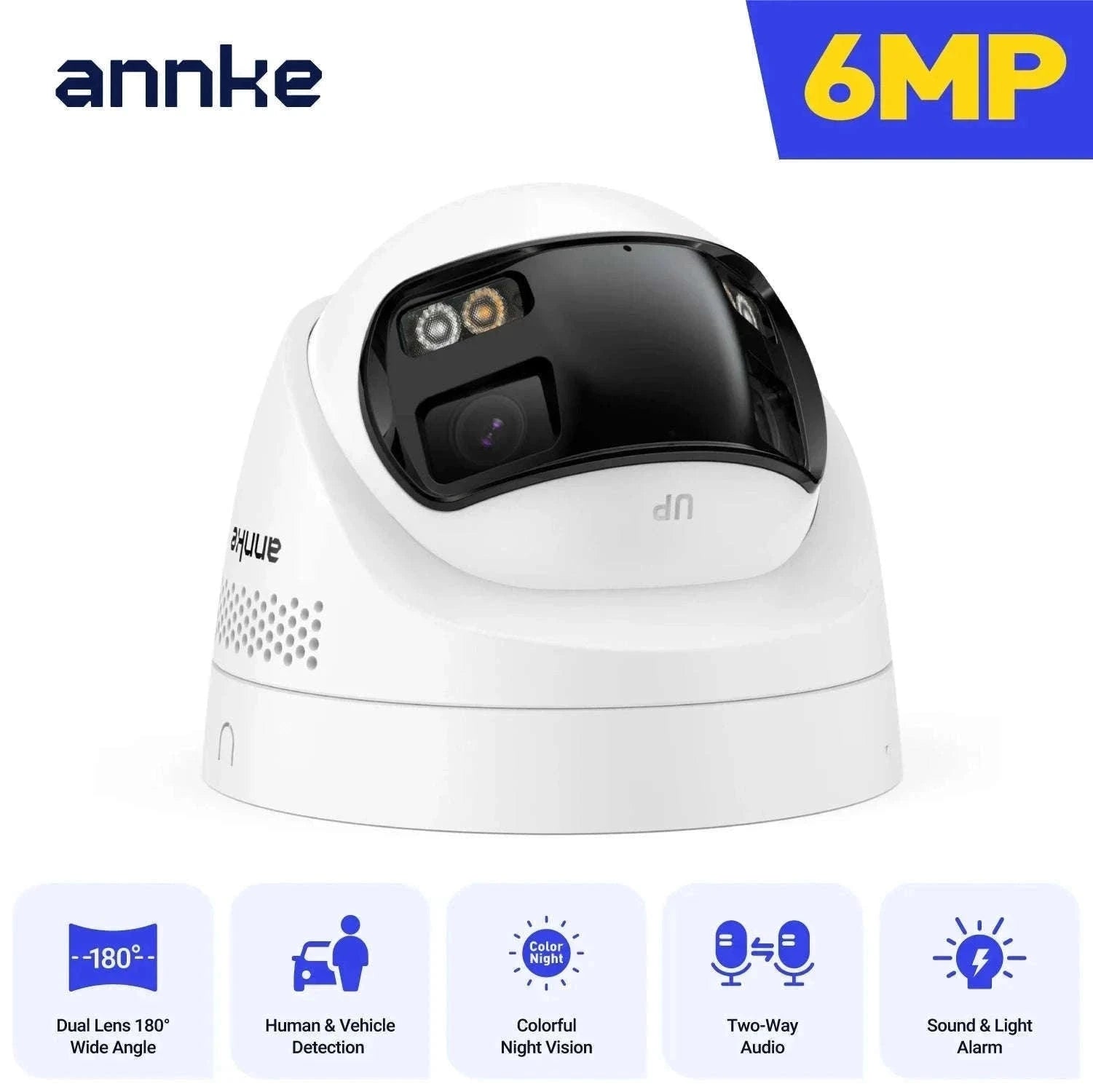 ANNKE 8MP Dual Lens 180° Panoramic PoE Security Camera-I91DX / spain