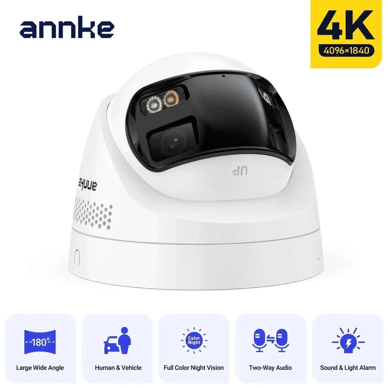 ANNKE 8MP Dual Lens 180° Panoramic PoE Security Camera-I91DX / spain