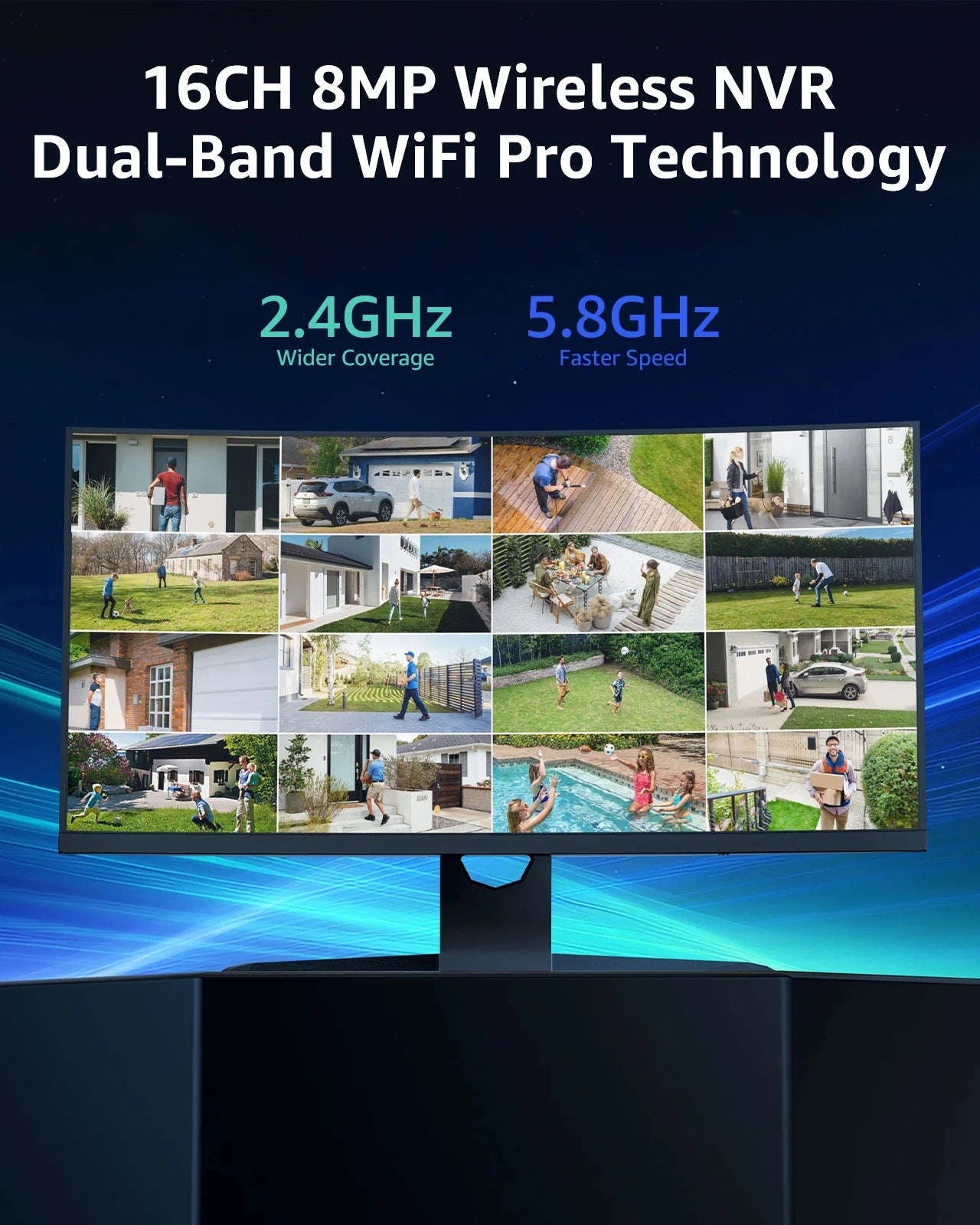 ANNKE 8MP WiFi Security Camera System Kit with 16CH NVR-4PCS CAMERA / Australia / None