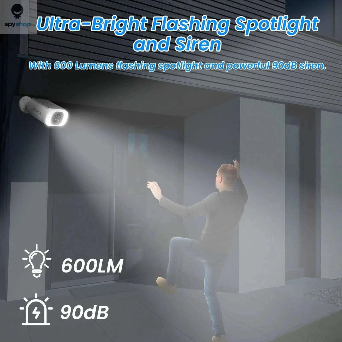 ANRAN Solar WiFi Security Camera with 3MP Outdoor Protection-4pcs Cam ANRAN APP / GERMANY