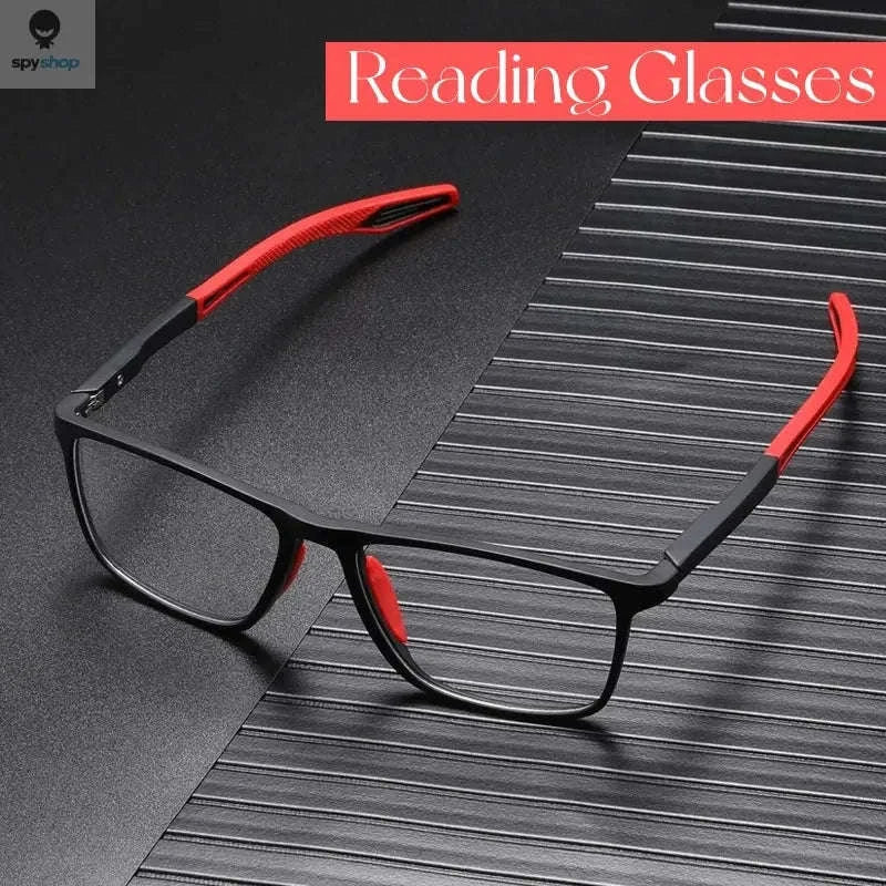 Anti-Blue Light Reading Glasses – Ultralight TR90, Sporty Comfort, Up to +4.0-Orange / +150