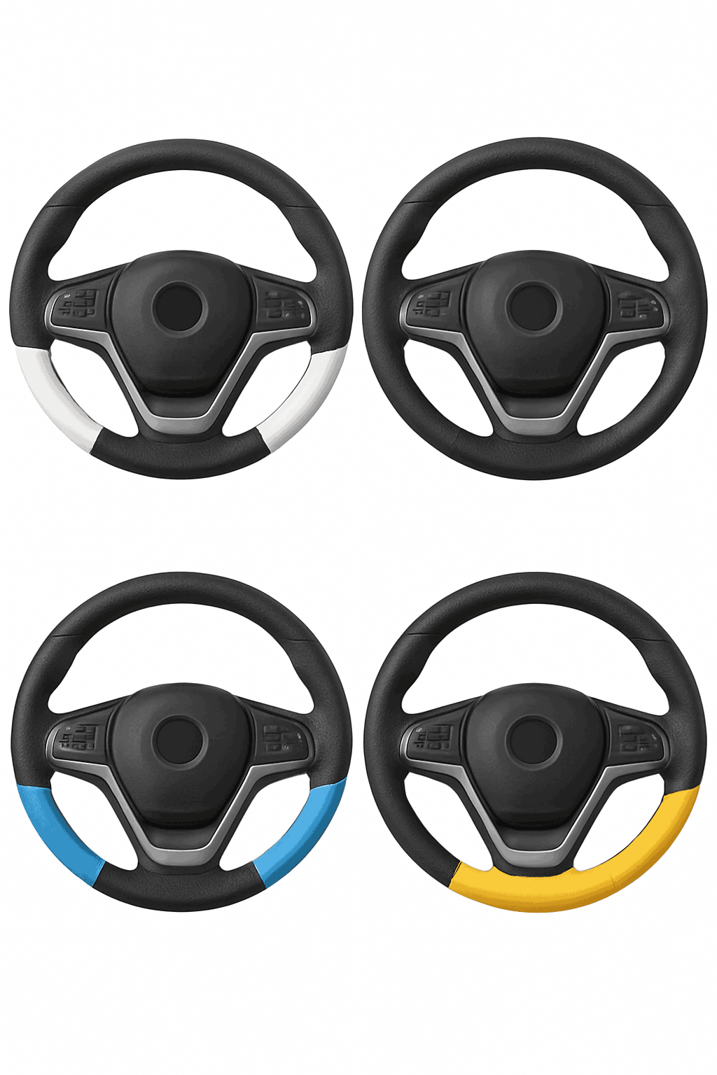 Anti-Slip Breathable Car Steering Wheel Cover-black
