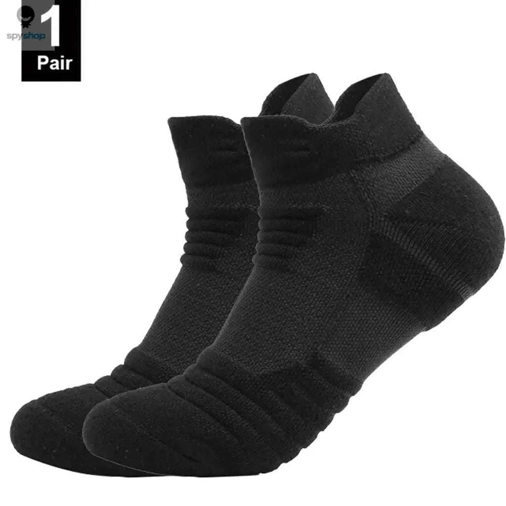 Anti-Slip Football Socks with Secure Grip and Breathable Comfort-3pairs-short-black / EU39-45