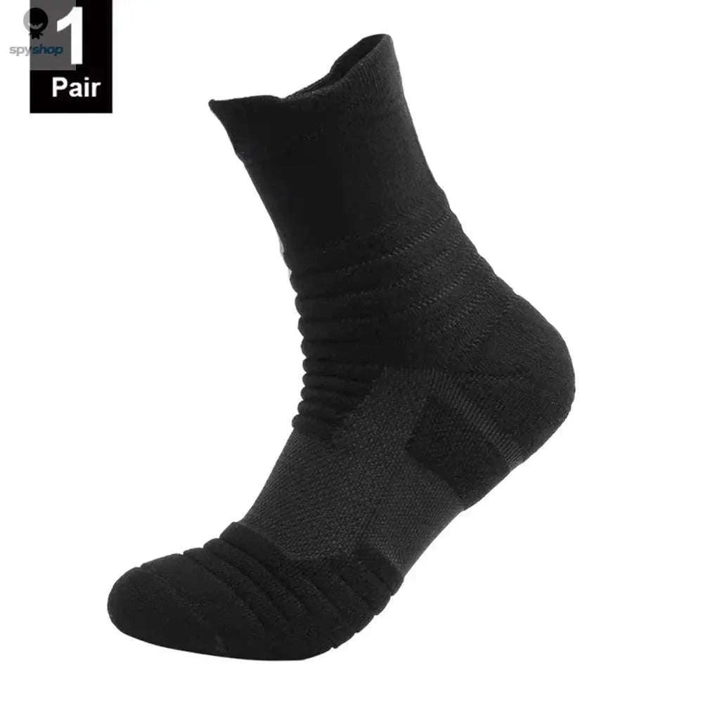 Anti-Slip Football Socks with Secure Grip and Breathable Comfort-3pairs-short-black / EU39-45