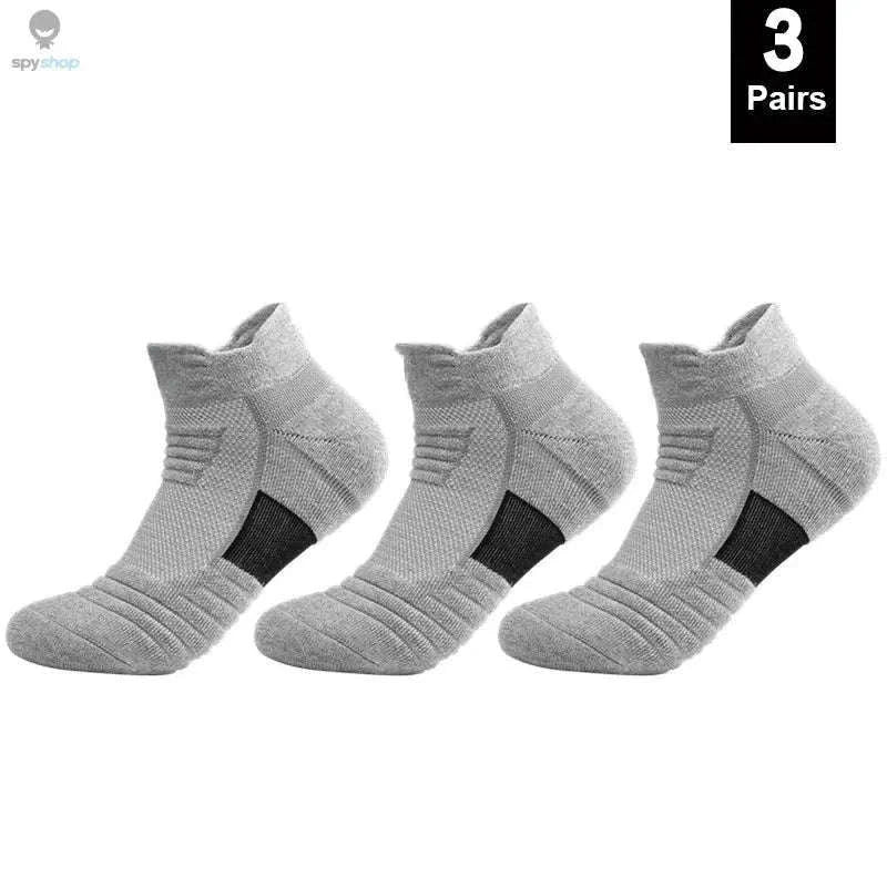 Anti-Slip Football Socks with Secure Grip and Breathable Comfort-3pairs-short-black / EU39-45