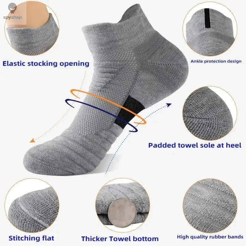Anti-Slip Football Socks with Secure Grip and Breathable Comfort-3pairs-short-black / EU39-45