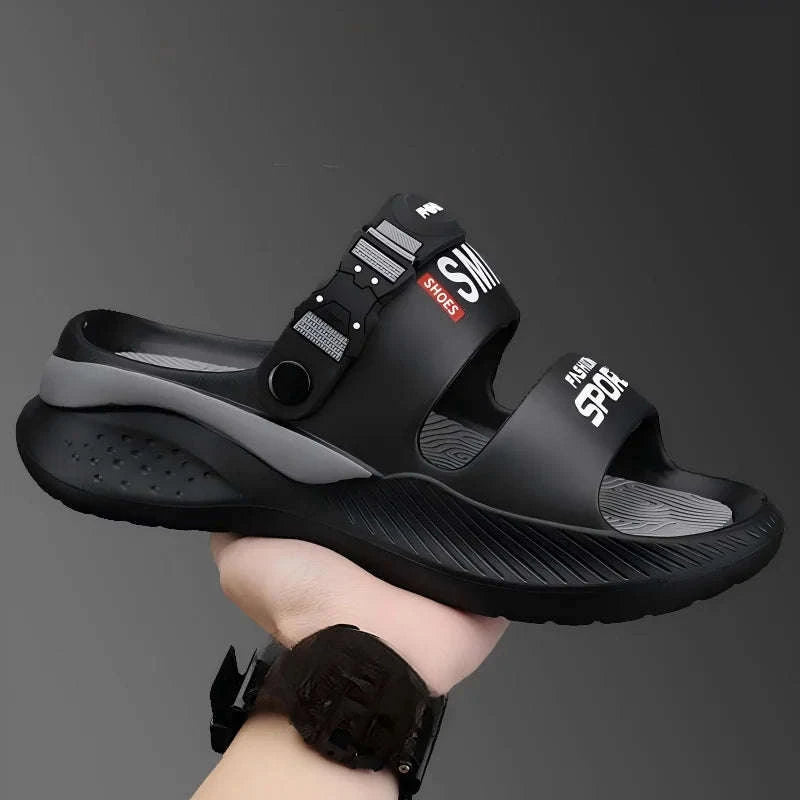 Anti-Slip Outdoor Sandals with Thick Soles-black / 38-39 / United States