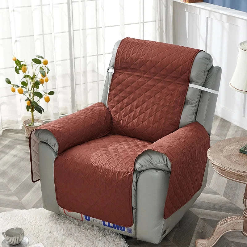 Anti‑Slip Recliner Chair Cover – Quilted Seat Slipcover-A8 Sofa Mat / 1 Seat