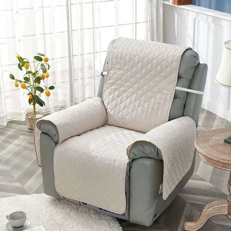 Anti‑Slip Recliner Chair Cover – Quilted Seat Slipcover-A8 Sofa Mat / 1 Seat