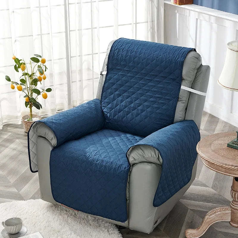 Anti‑Slip Recliner Chair Cover – Quilted Seat Slipcover-A8 Sofa Mat / 1 Seat