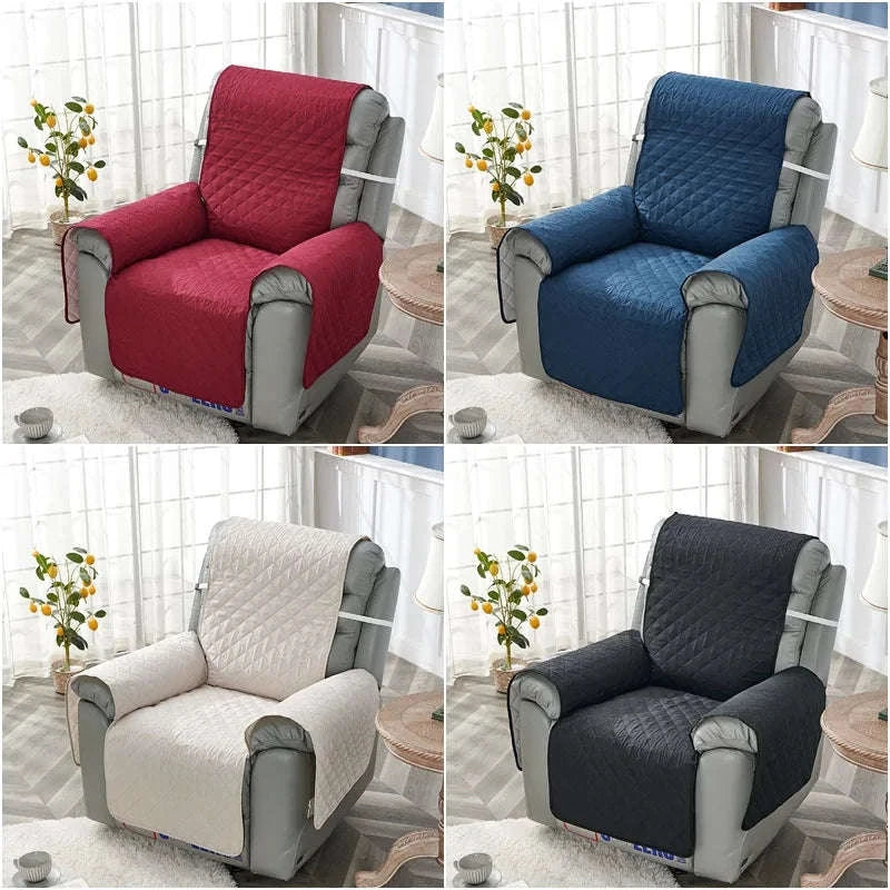 Anti‑Slip Recliner Chair Cover – Quilted Seat Slipcover-A8 Sofa Mat / 1 Seat